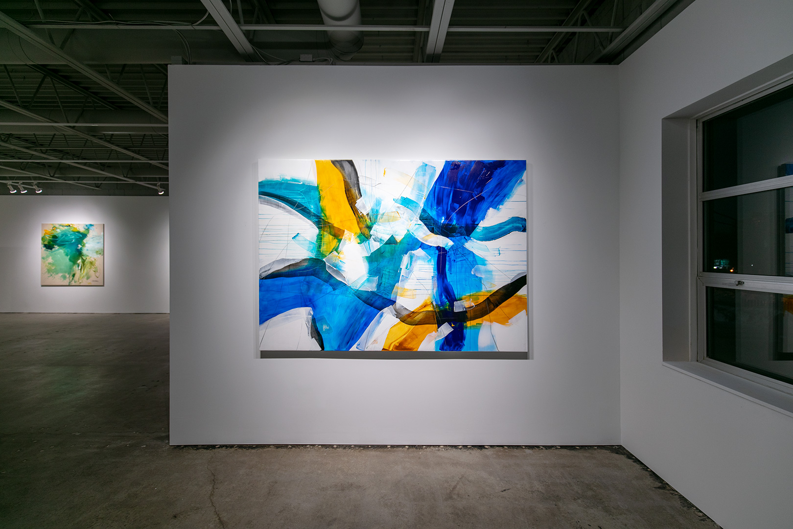 Abstract artworks included in Moberg Gallery's Contemporary Women Paint: Abstract Expressions