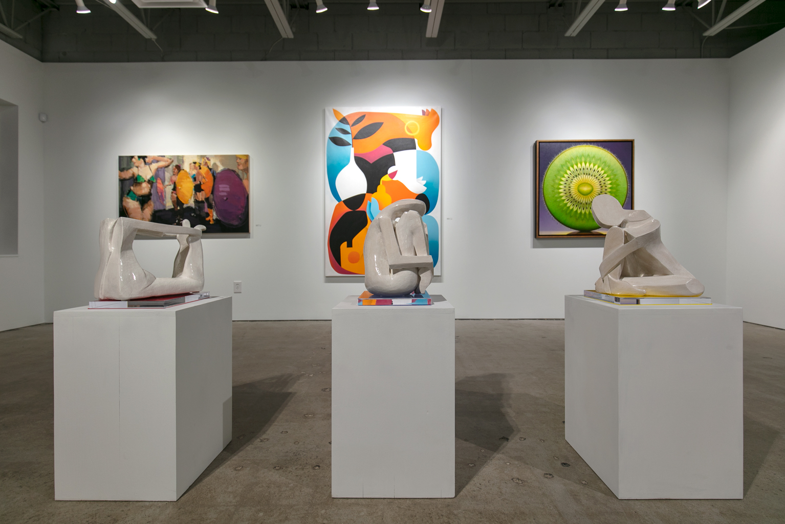 Artworks by Chris Vance, Annick Ibsen, Jeffrey Thompson, Daniella Schweinsberg at Moberg Gallery 2021