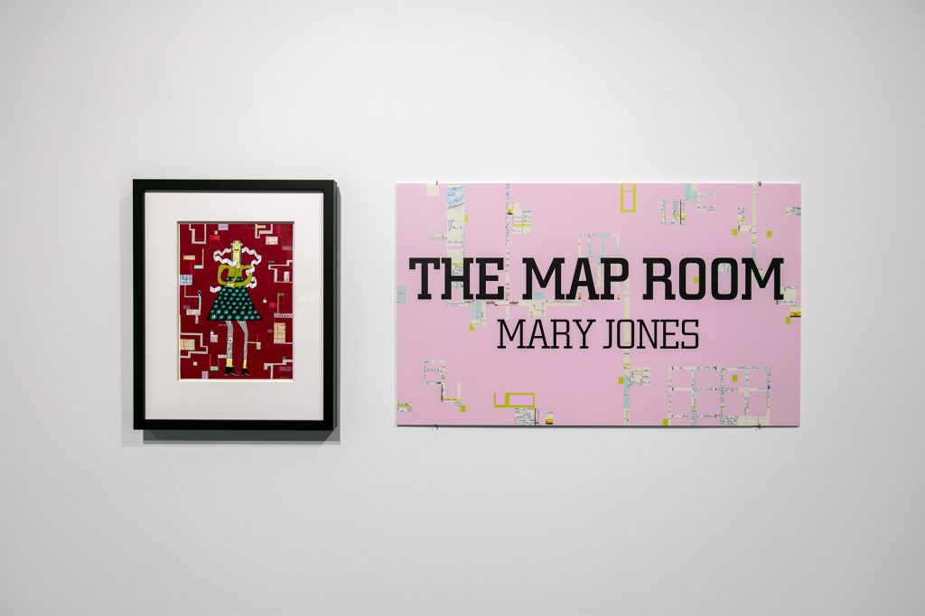 Artworks included in The Map Room by Mary Jones  at Moberg Gallery