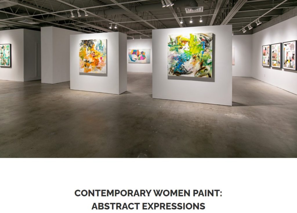 Curated Exhibit Example Woman Abstract Artists